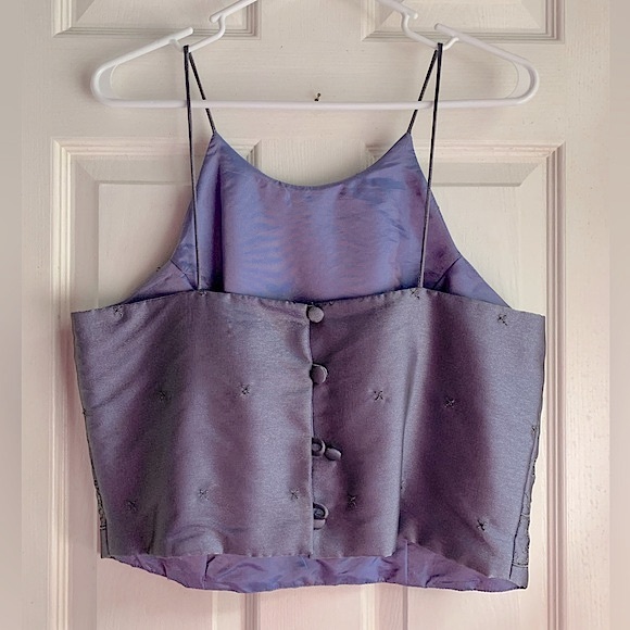 Vintage Embroidered Crop Top - Picture 2 of 5